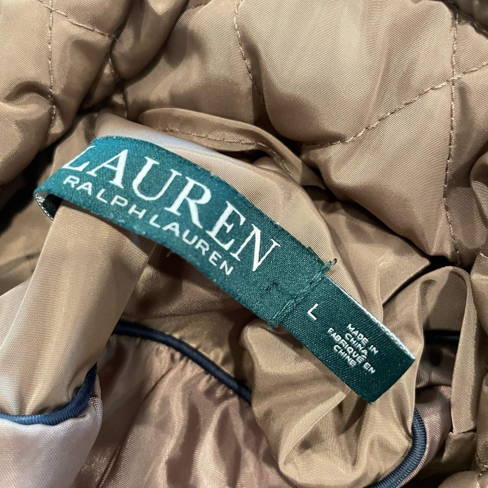 Ralph Lauren Quilted Brown Puffer Jacket - Picture 3 of 14